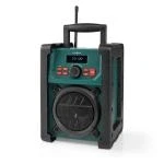 Billede af Nedis DAB+ Radio på Byggepladsen / FM 2.2 &quot; Sort hvid skærm Batteri Strømforsyning Digital 15 W Bluetooth Vækkeur IP65 Bærehåndtag Grøn