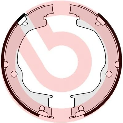 Billede af BREMBO S 10 515 Håndbremseklodser