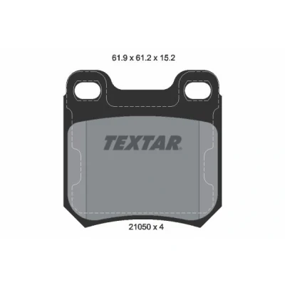 Billede af TEXTAR 2105002 Bremseklodser Ikke forberedt til slidindikator SAAB: 9 3 Hatchback, Cabriolet, 900 II OPEL: Vectra B Sedan