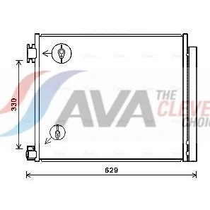 Billede af PRASCO DN5422D Kondensator med tørrer 15,5 10,2 Aluminium 563 NISSAN: Qashqai 2, RENAULT: Kadjar
