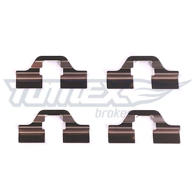 Billede af TOMEX brakes TX 43 05 Tilbehørssæt, skivebremsebelægning VOLKSWAGEN: Polo V Hatchback, Golf 4, 5, PEUGEOT: 208 I 207 Hatchback