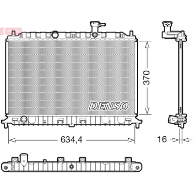 Billede af DENSO DRM43009 Radiator 370 658 16