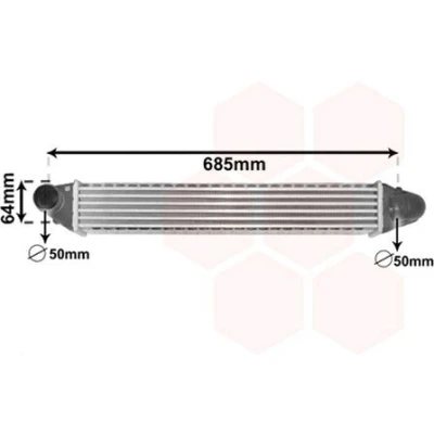 Billede af VAN WEZEL 58004248 Intercooler