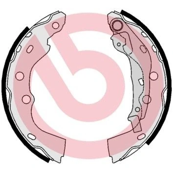 Billede af BREMBO S 78 510 Bremsebakker 200 32 med håndbremsegreb SUZUKI: SWIFT 2