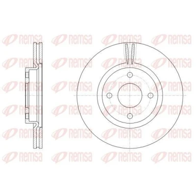 Billede af REMSA Bremseskive FORD: FIESTA 7 foraksel 278mm 23mm ventileret 62555.10 2272661,K1BC1125AB Bremseskiver, Skivebremser