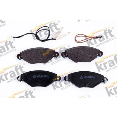 Billede af KRAFT 6006125 Bremseklodser foraksel Inkl. slidadvarselskontakt CITROËN: C5 II Hatchback, Stationcar, I Hatchback