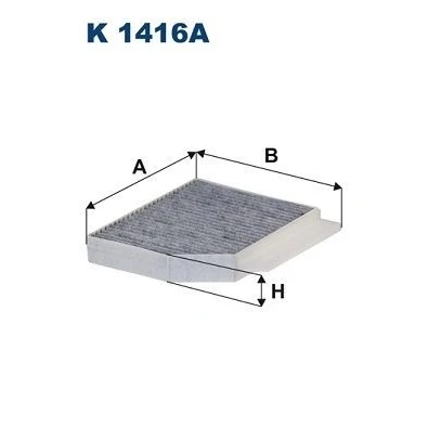 Billede af FILTRON K 1416A Kabinefilter Aktivkulfilter 259 247 40 MERCEDES BENZ: C klasse T modell, Sedan, E modell