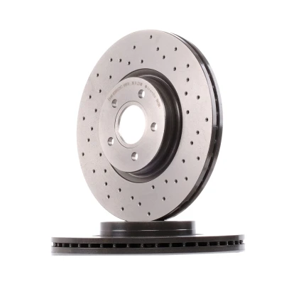 Billede af BREMBO XTRA LINE 09.A728.1X Bremseskiver 320 25 5 perforeret/indv. ventileret coatet højkarboniseret VOLVO: V50, V40 Hatchback, S40 II, FORD: Focus 2