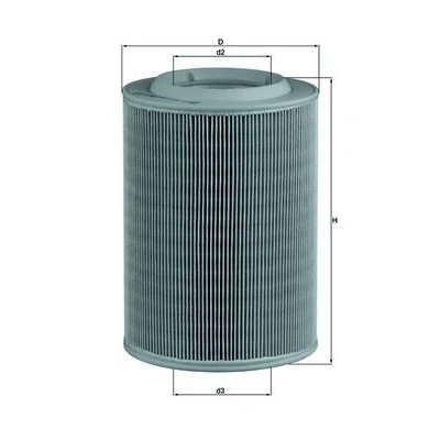 Billede af MAHLE ORIGINAL LX 314 Luftfilter 237,5 164,0 Filterindsats VOLKSWAGEN: TRANSPORTER 4, 4 Bus, California Westfalia T4 Bus