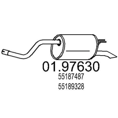 Billede af MTS 01.97630 Lydpotte 1200 FIAT: Punto II Hatchback