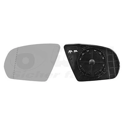 Billede af VAN WEZEL 2924837 Spejlglas venstre MERCEDES BENZ: C klasse T modell