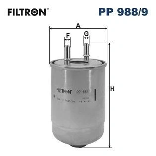 Billede af FILTRON PP 988/9 Brændstoffilter Ledningsfilter 10 RENAULT: MEGANE 3 Grandtour, SCENIC 3,