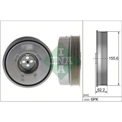Billede af INA 544 0501 10 Remskive Krumtapaksel 156mm BMW: X1