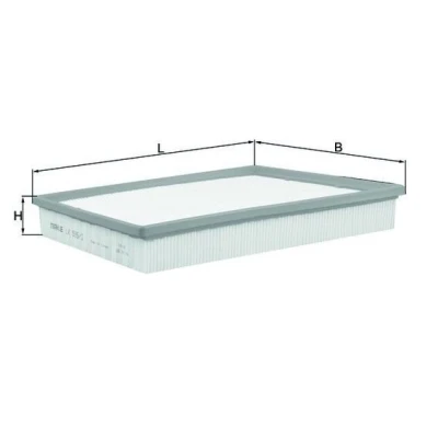 Billede af MAHLE ORIGINAL LX 935/2 Luftfilter 57,3 180 282,0 Filterindsats FORD: Transit V363 Van, Mk6 Bus, Van