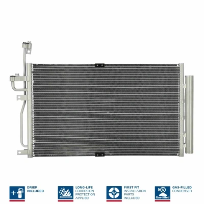 Billede af NISSENS 94977 Kondensator med tørrer Aluminium 670 R 134a CHEVROLET: Captiva