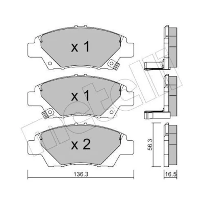 Billede af Bremseklodser METELLI 22 0865 0