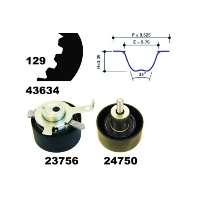 Billede af MAPCO 23603 Tandremssæt 129 FORD: Focus Mk1 Hatchback