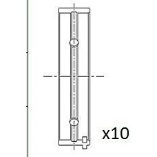Billede af FAI AutoParts BM1052 STD Krumtapakselleje