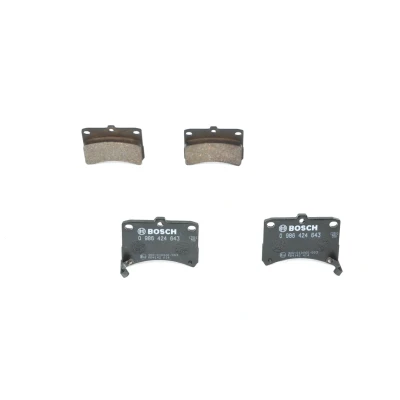 Billede af BOSCH 0 986 424 643 Bremseklodser Low Metallic med indbygget slidsensor, akustisk advarsel for slid monteringsvejledning DAIHATSU: CUORE 6