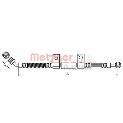 Billede af METZGER 4110827 Bremseslange 665