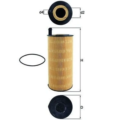 Billede af MAHLE ORIGINAL OX 423/9D Oliefilter Filterindsats