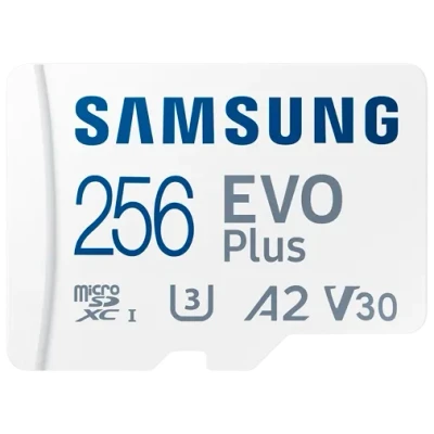 Billede af Samsung Evo Plus MicroSDXC (2024) 256GB + Sd Kort Adapter