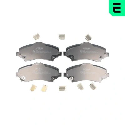Billede af OPTIMAL BP 12704 Bremseklodser foraksel med akustisk advarsel for slid tilbehør DODGE: Journey MPV, Nitro SUV
