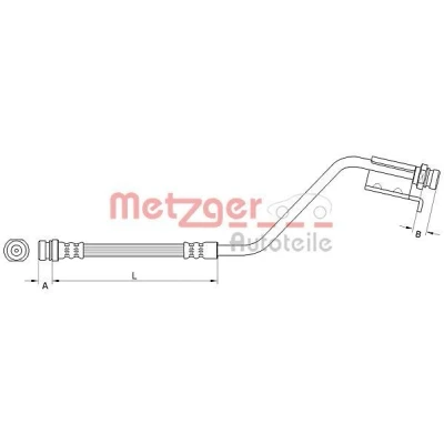 Billede af METZGER 4110826 Bremseslange 245