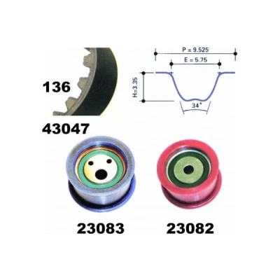 Billede af MAPCO 73080 Tandremssæt 136