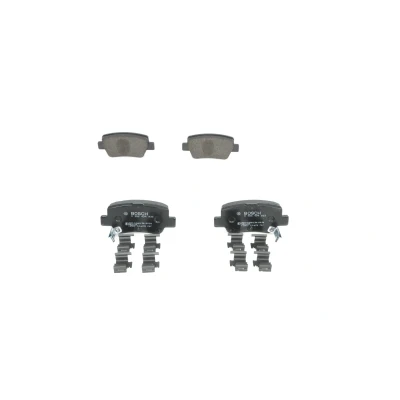 Billede af BOSCH 0 986 494 933 Bremseklodser Low Metallic med indbygget slid advarselskontakt, akustisk advarsel for fjeder