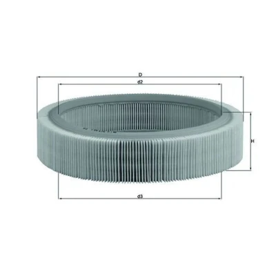 Billede af MAHLE ORIGINAL LX 317 Luftfilter 62,0 261,5 Filterindsats RENAULT: Super 5 Hatchback, CLIO 1, MEGANE VOLVO: 460 L, HONDA: ACCORD 2