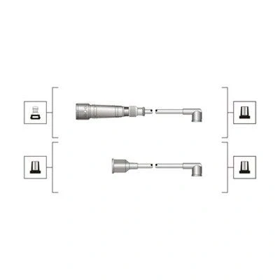 Billede af MAGNETI MARELLI 941319170089 Tændkabelsæt VOLKSWAGEN: Polo II Classic, Coupe