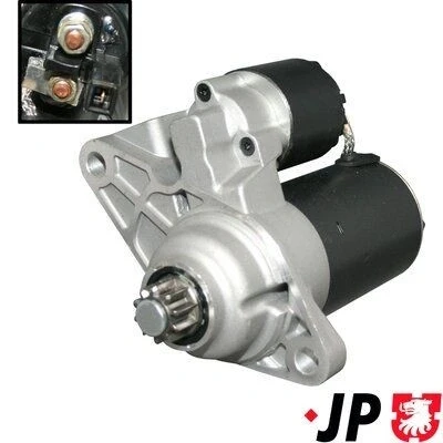 Billede af JP GROUP 1190301400 Starter 12 0,9 10 VOLKSWAGEN: Golf 4, Polo IV Hatchback, New Beetle SKODA: Fabia 1 Combi, I AUDI: A2