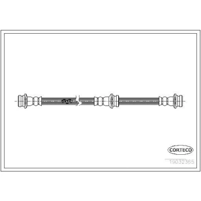 Billede af CORTECO 19032365 Bremseslange bagaksel 362