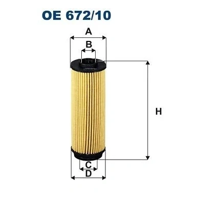 Billede af FILTRON OE 672/10 Oliefilter Filterindsats BMW: 1 Hatchback, 3 Touring, Sedan