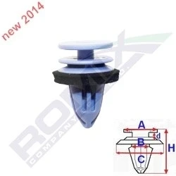 Billede af ROMIX C60668 Clips MERCEDES BENZ: C klasse Sedan