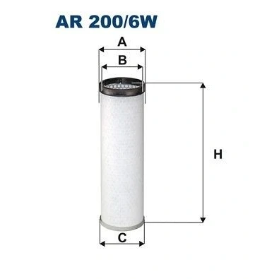 Billede af FILTRON AR 200/6W Sekundært luftfilter