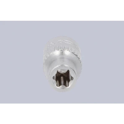 Billede af KS TOOLS 911.4316 Skraldenøgleindsats (Hexagon) DIN 3120, ISO 1174 E7 Krom vanadium stål E profil, ydre torx riflet
