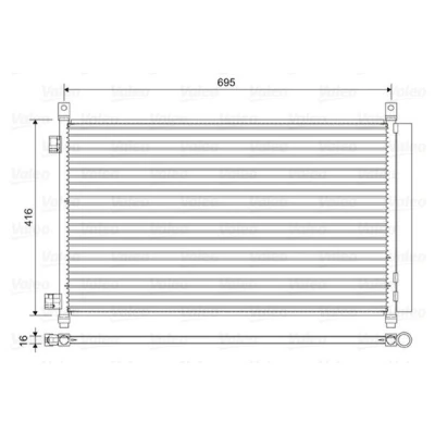Billede af VALEO 822611 Kondensator med tørrer Aluminium 416