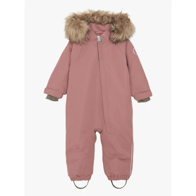 Billede af EN FANT BABY Snowsuit W. FAKE FUR Skioverall / Skidragter til børn, Størrelse: 86, Burlwood