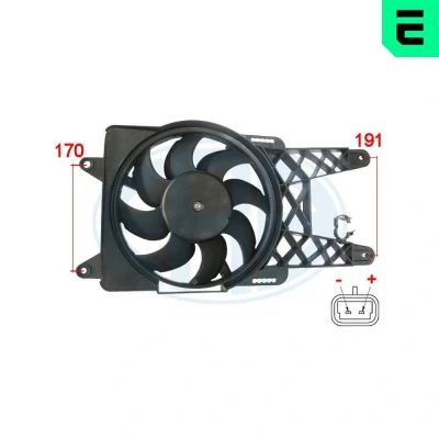 Billede af ERA 352000 Køleventilator 12 FIAT: Seicento / 600 Hatchback