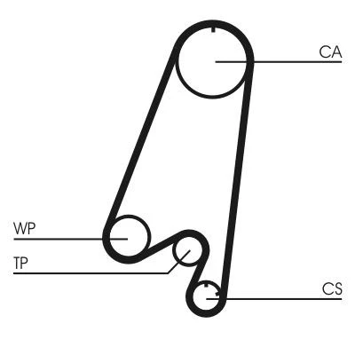 Billede af CONTITECH CT910WP1 Vandpumpe + Tandremssæt 107