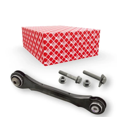 Billede af febi BILSTEIN 103735 Bærearm Plus med add on materiale leje oppe, Bagaksel venstre, bag krydsarm Stålplade BMW: 3 Sedan, Touring