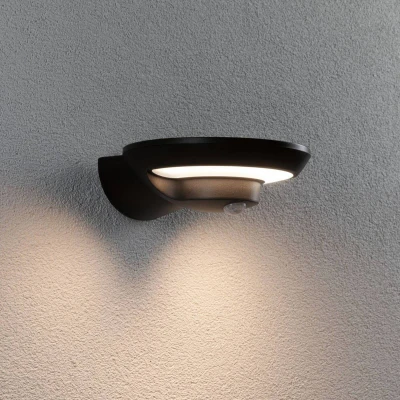 Billede af Paulmann udendørs LED væglampe Bordola, sensor, antracit