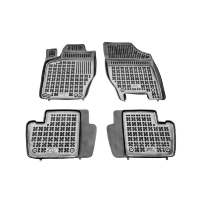 Billede af REZAW PLAST 201206 Gulvmåttesæt Gummi foran og bagved 3 sort Skrædderlavet CITROËN: C4 I Hatchback, PEUGEOT: 307 Stationcar