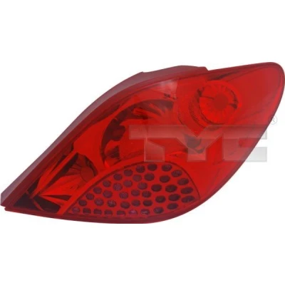 Billede af TYC 11 0997 01 2 Baglygter højre uden lampeholder PEUGEOT: 207 Hatchback