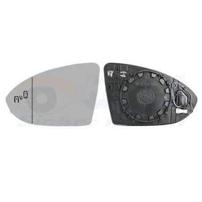 Billede af VAN WEZEL 5775835 Spejlglas venstre VOLKSWAGEN: Golf 7, 7 Variant