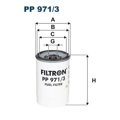 Billede af FILTRON PP 971/3 Brændstoffilter Påskruet filter