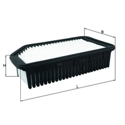Billede af MAHLE ORIGINAL LX 4083 Luftfilter 56,0 131 247,0 Filterindsats KIA: RIO 3, III Van / Hatchback, 3 Stufenheck