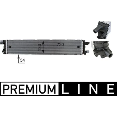 Billede af MAHLE ORIGINAL CIR 1 000P Lavtemperaturkøler, intercooler